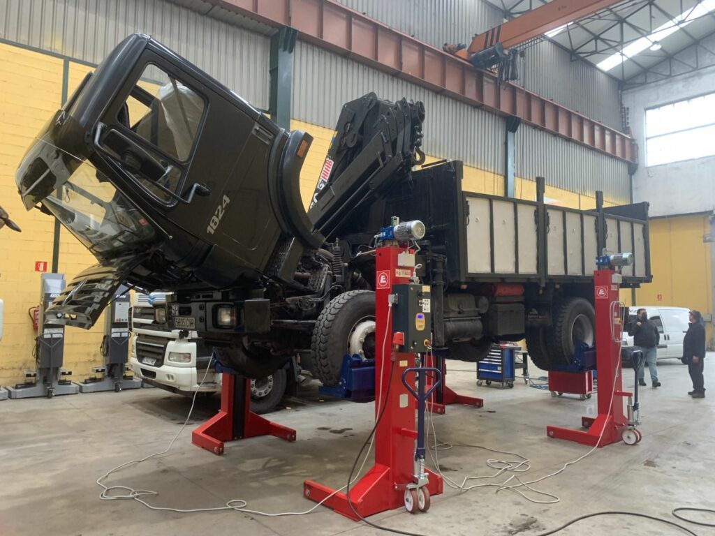 IBERISA Juego de 4 columnas elevadoras independientes